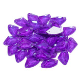 Electric Neon Violet Galactic Shape High Quality Glass Sew-on Rhinestones WholesaleRhinestone